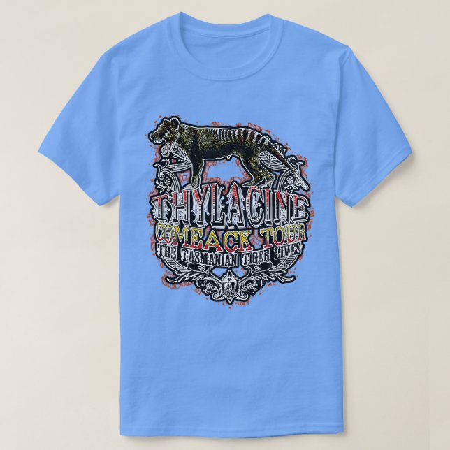 Thylacine the Endangered Tiger of Tasmania Lives  T-Shirt (Design Front)