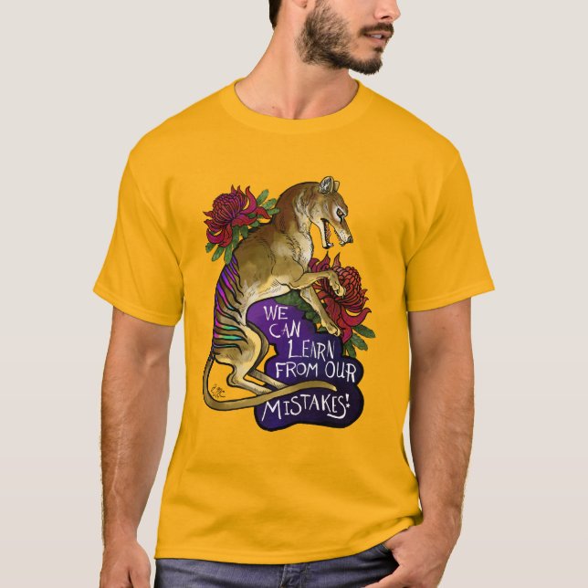 Thylacine We can Learn T-Shirt (Front)