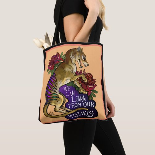 Thylacine We can Learn Tote Bag