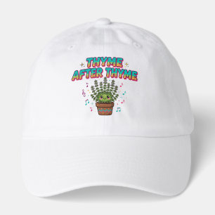 Thyme After Thyme Retro Herb Music Pun Tee Hat