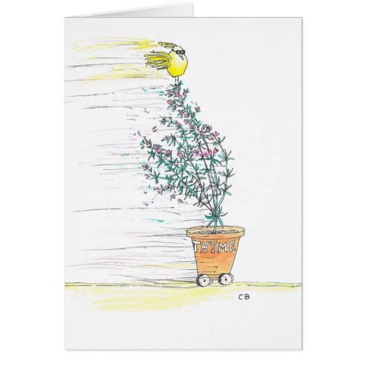 "Thyme" Birthday Card (Front)