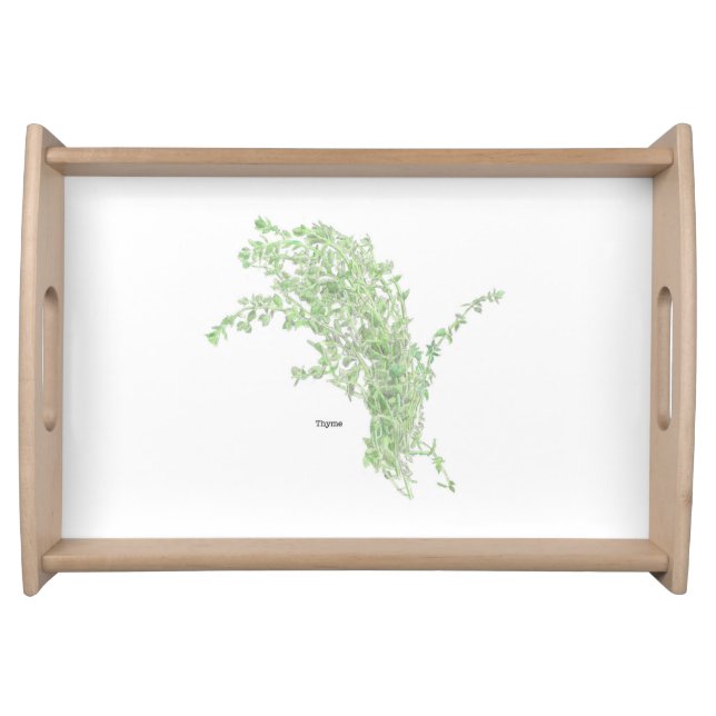 Thyme Drawing Serving Tray (Front)