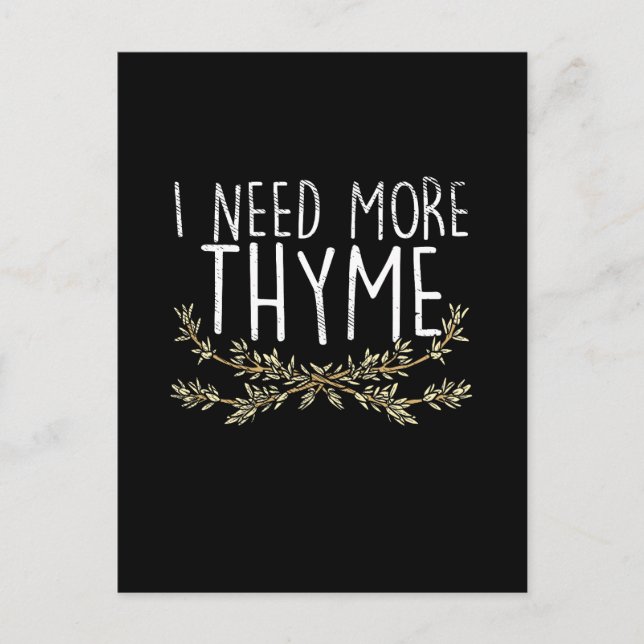 Thyme Herb Plant Postcard (Front)