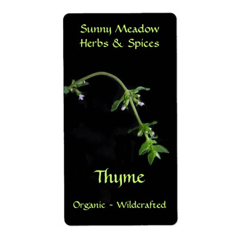 Thyme Herbal Labels