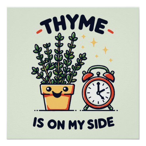 Thyme Punny Poster