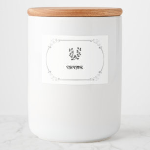Thyme Spice Label