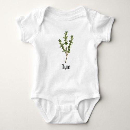 Thyme Spices Herb Baby Bodysuit