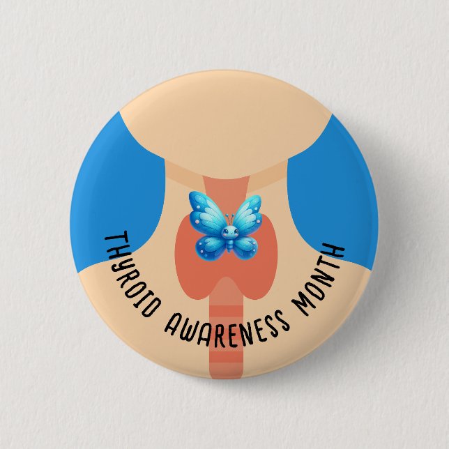 Thyroid Awareness Month Button (Front)