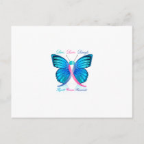 Thyroid Butterfly- Live Love Laugh Postcard