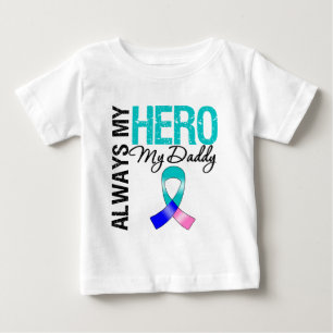 Thyroid Cancer ALWAYS MY HERO MY DADDY Baby T-Shirt