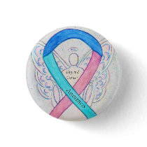 Thyroid Cancer Angel Awareness Ribbon Pins