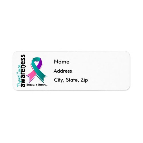 Thyroid Cancer Awareness 5 Label