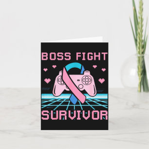 Thyroid Cancer Awareness Boss Fight Survivor Gamer Card