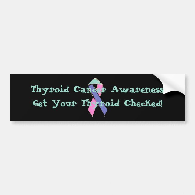 Thyroid Cancer Awareness (bumper sticker) Bumper Sticker (Front)