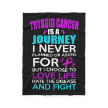 Thyroid Cancer Awareness  Fleece Blanket