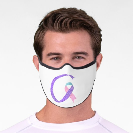 Thyroid Cancer Awareness Mask (Worn)