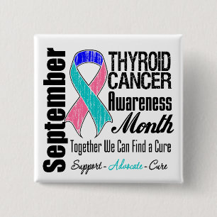 Thyroid Cancer Awareness Month 11 Button