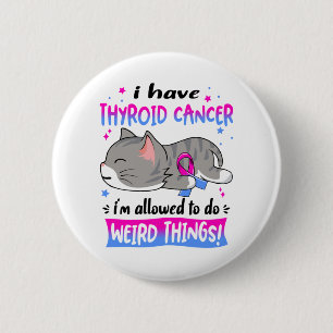 Thyroid Cancer Awareness Month Ribbon Gifts Button