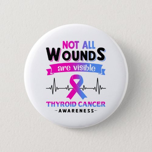 Thyroid Cancer Awareness Month Ribbon Gifts Button