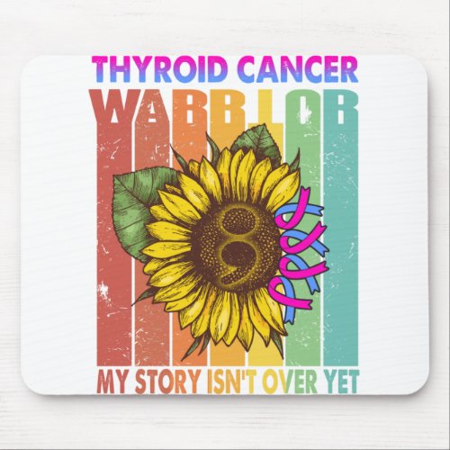 Thyroid Cancer Awareness Month Ribbon Gifts Mouse Pad