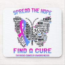 Thyroid Cancer Awareness Month Ribbon Gifts Mouse Pad