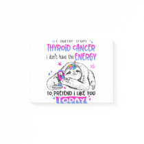 Thyroid Cancer Awareness Month Ribbon Gifts Post-it Notes