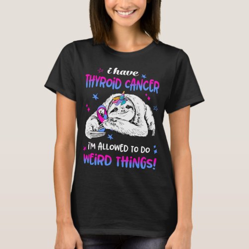 Thyroid Cancer Awareness Month Ribbon Gifts T_Shirt