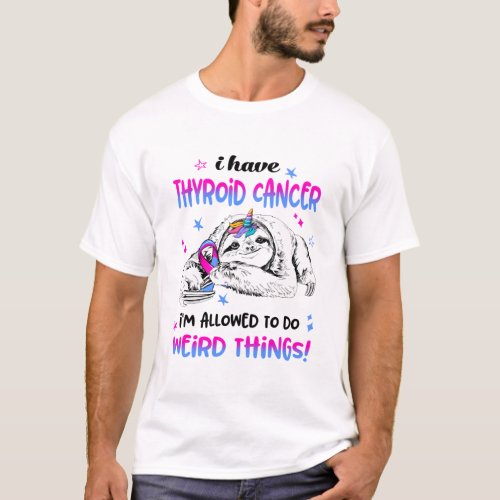 Thyroid Cancer Awareness Month Ribbon Gifts T_Shirt