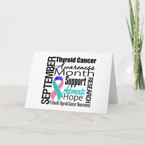 Thyroid Cancer Awareness Month Tribute Card