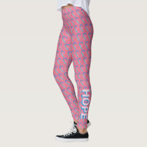 Thyroid Cancer Awareness Ribbon Custom Leggings