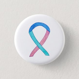 Thyroid Cancer Awareness Ribbon Custom Pin Buttons