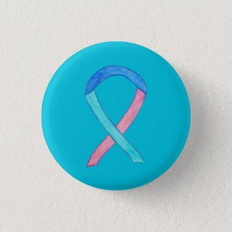Thyroid Cancer Awareness Ribbon Custom Pin Buttons