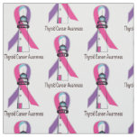 Thyroid Cancer Awareness Ribbon Fabric