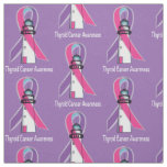 Thyroid Cancer Awareness Ribbon Fabric