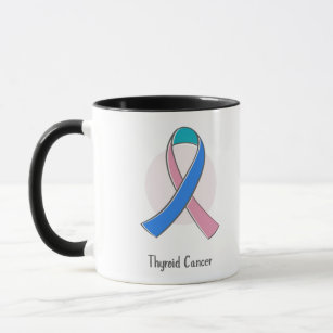 Thyroid Cancer Awareness Ribbon Mug