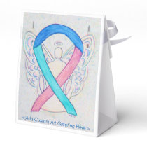 Thyroid Cancer Awareness Ribbon Party Favor Boxes