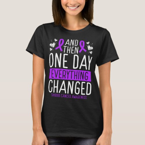 Thyroid Cancer Awareness Ribbon Warrior Awareness T_Shirt