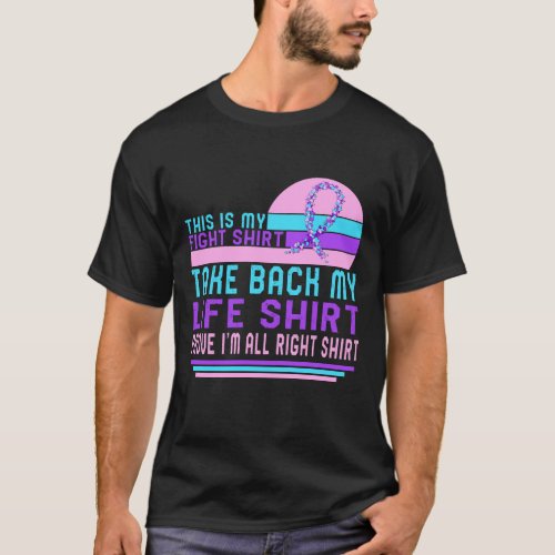 Thyroid Cancer Awareness Shirt This Is My Fight T_Shirt
