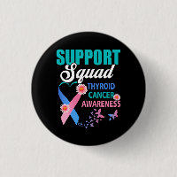 Thyroid Cancer Awareness Support Squad Pink Blue R