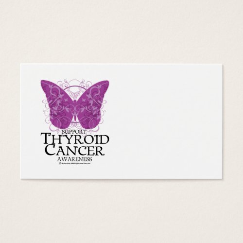 Thyroid Cancer Butterfly Business Card