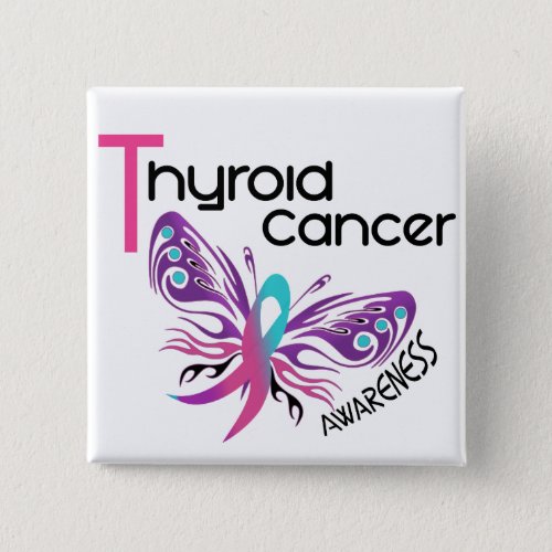 Thyroid Cancer BUTTERFLY 31 Pinback Button