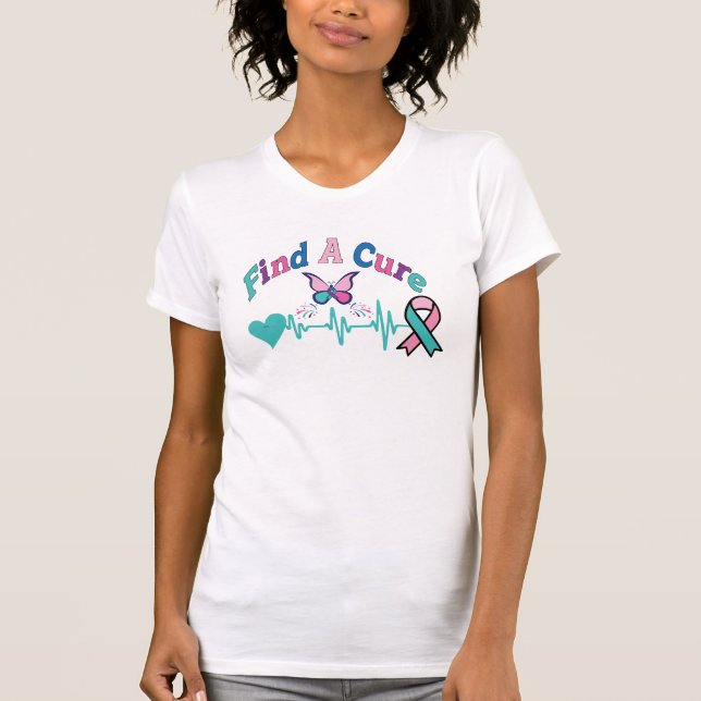 Thyroid Cancer, Cancer Awareness, Fight Cancer,  T-Shirt (Front)