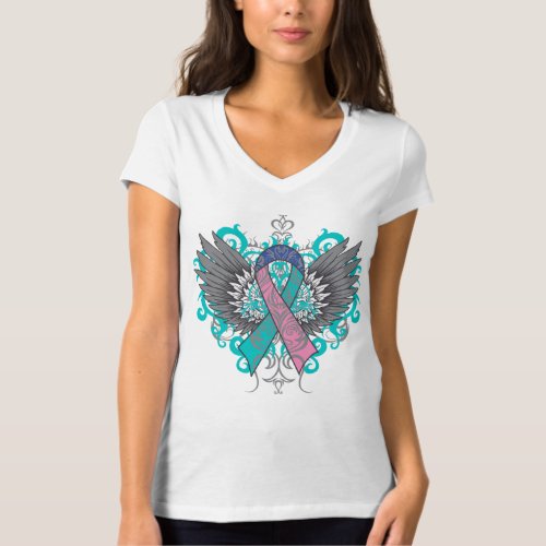 Thyroid Cancer Cool Wings T_Shirt