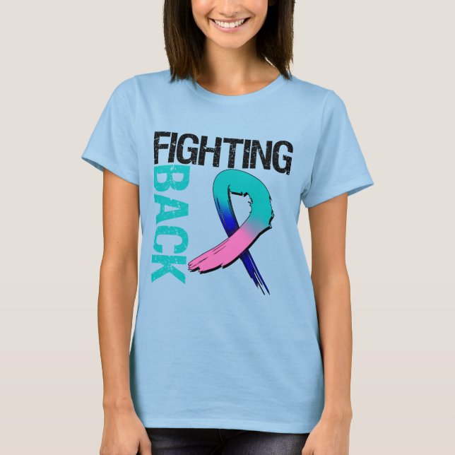 Thyroid Cancer Fighting Back T-Shirt (Front)