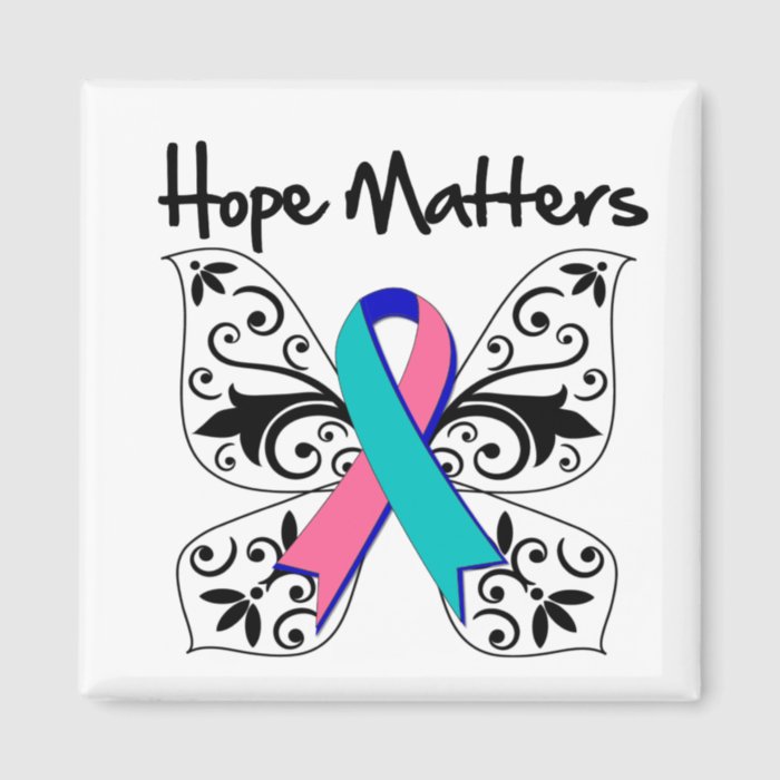 Thyroid Cancer Hope Matters Fridge Magnets