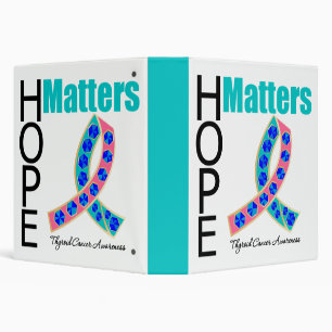Thyroid Cancer Hope Matters Jeweled Ribbon Binders