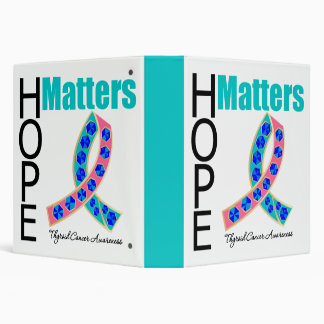 Thyroid Cancer Hope Matters Jeweled Ribbon Binders