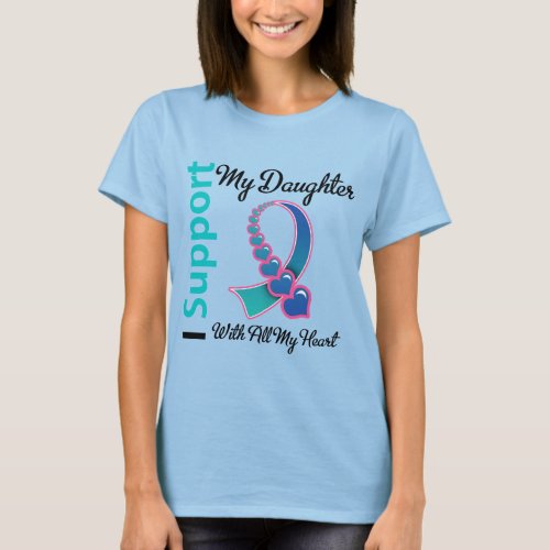 Thyroid Cancer I Support My Daughter T_Shirt