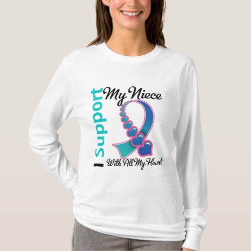 Thyroid Cancer I Support My Niece T_Shirt