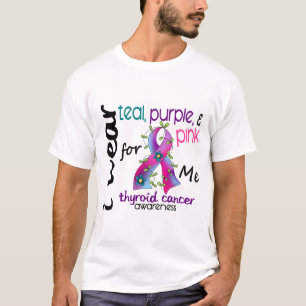 Thyroid Cancer I Wear Ribbon For ME 43 T-Shirt